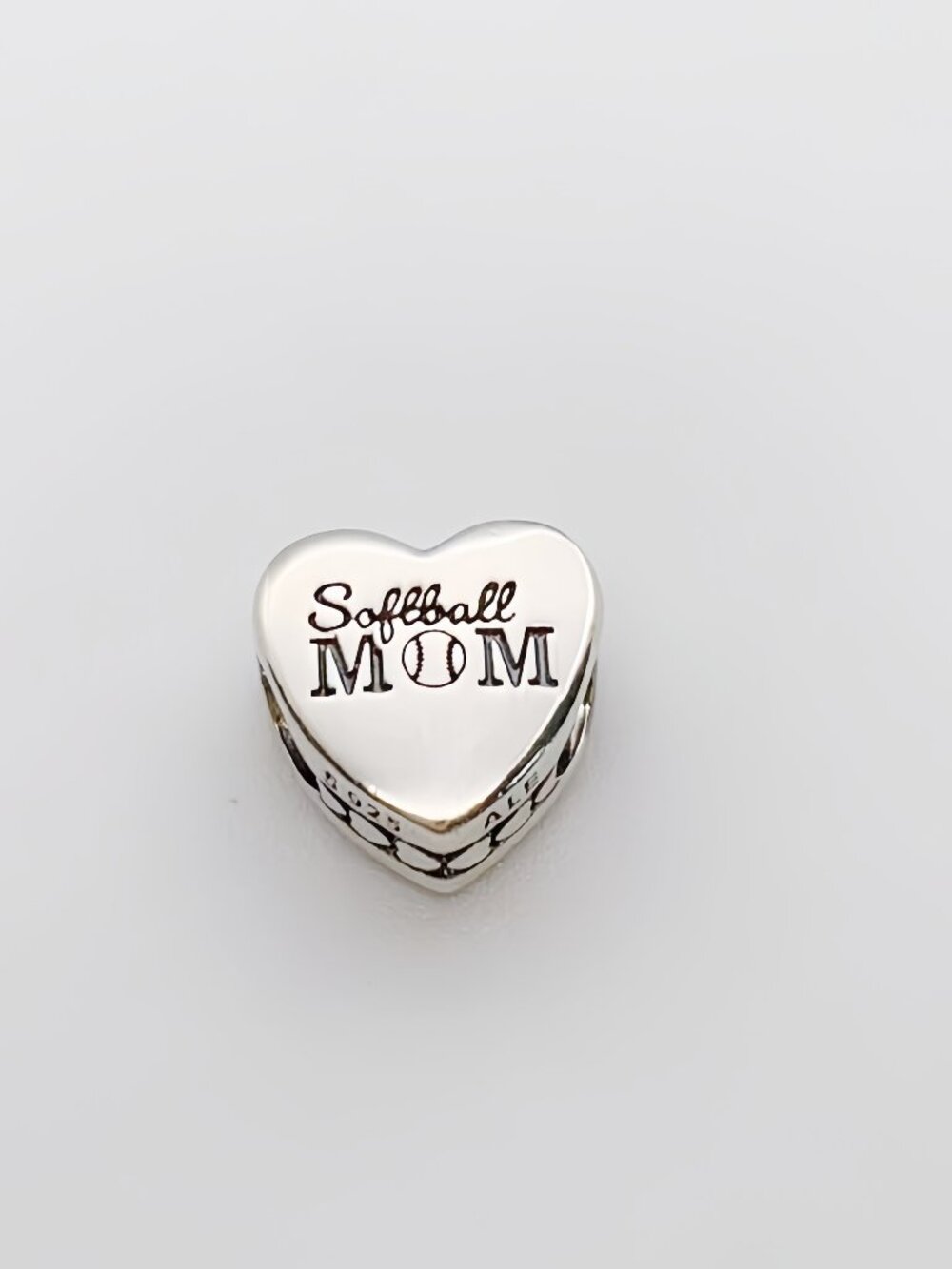 Pandora Softball Mom Heart Charm